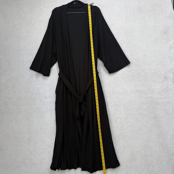 Body love basics sample Robe Women Large Long Belted Lightweight Cardigan Kimono - Picture 2 of 7